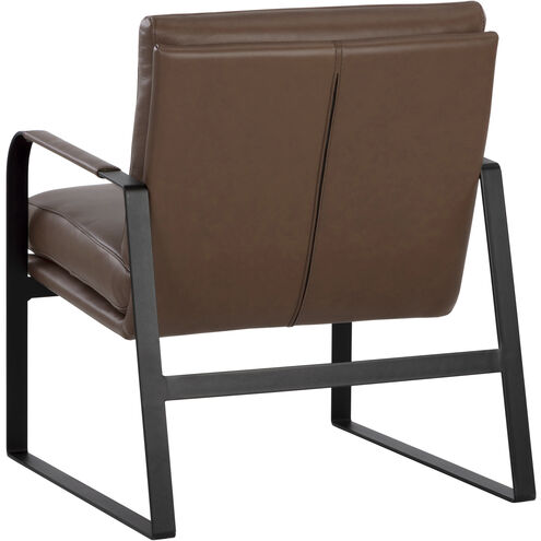 Sterling Missouri Mahogany Leather Lounge Chair